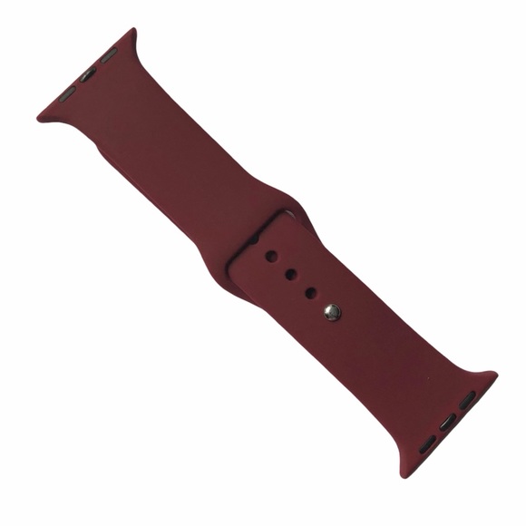 5/$20 NEW MAROON Wine Silicone Sport Band Apple Watch 44/45/49 mm S/M - Picture 2 of 7